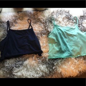Cropped tank tops